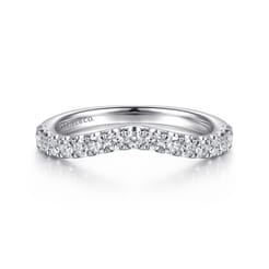 14K White Gold Diamond Matching Wedding Band
