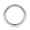 14K White Gold Diamond Matching Wedding Band - 0.4 ct