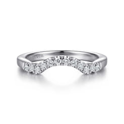 14K White Gold Diamond Matching Wedding Band