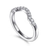 14K White Gold Diamond Matching Wedding Band - 0.18 ct