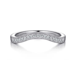14K White Gold Diamond Matching Wedding Band