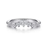 14K White Gold Diamond Matching Wedding Band - 0.25 ct