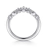 14K White Gold Diamond Matching Wedding Band - 0.25 ct