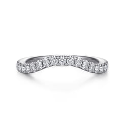 14K White Gold Diamond Matching Wedding Band