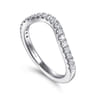 14K White Gold Diamond Matching Wedding Band - 0.3 ct