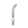 14K White Gold Diamond Matching Wedding Band - 0.3 ct