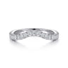 14K White Gold Diamond Matching Wedding Band - 0.3 ct