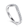 14K White Gold Diamond Matching Wedding Band - 0.3 ct