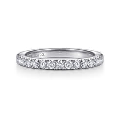 14K White Gold Diamond Matching Wedding Band