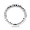 14K White Gold Diamond Matching Wedding Band - 0.4 ct