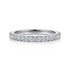 14K White Gold Diamond Matching Wedding Band