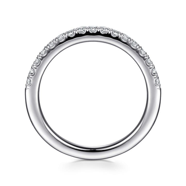 14K White Gold Diamond Matching Wedding Band - 0.3 ct - Shot 2