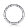 14K White Gold Diamond Matching Wedding Band - 0.3 ct