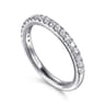 14K White Gold Diamond Matching Wedding Band - 0.3 ct