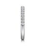 14K White Gold Diamond Matching Wedding Band - 0.3 ct