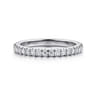 14K White Gold Diamond Matching Wedding Band - 0.3 ct