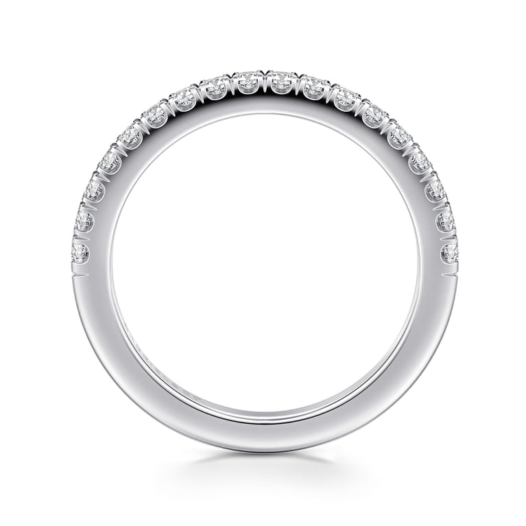 14K White Gold Diamond Matching Wedding Band - 0.3 ct - Shot 2