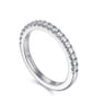 14K White Gold Diamond Matching Wedding Band - 0.3 ct