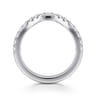 14K White Gold Diamond Matching Wedding Band - 0.6 ct
