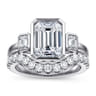14K White Gold Diamond Matching Wedding Band - 0.6 ct