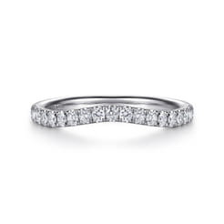 14K White Gold Diamond Matching Wedding Band