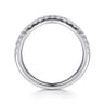 14K White Gold Diamond Matching Wedding Band - 0.3 ct