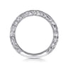 14K White Gold Diamond Matching Wedding Band - 0.12 ct