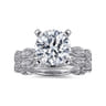 14K White Gold Diamond Matching Wedding Band - 0.12 ct