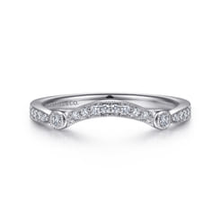 14K White Gold Diamond Matching Wedding Band