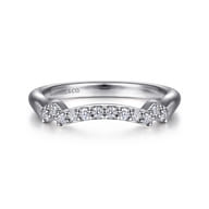 14K White Gold Diamond Matching Wedding Band