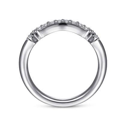 14K White Gold Diamond Matching Wedding Band