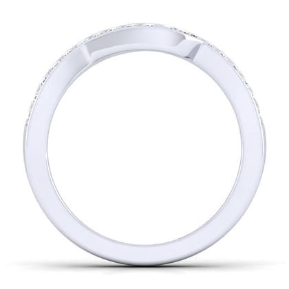 14K White Gold Diamond Matching Wedding Band