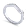 14K White Gold Diamond Matching Wedding Band - 0.18 ct