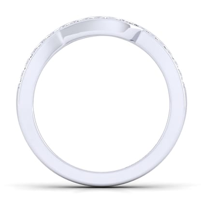 14K White Gold Diamond Matching Wedding Band
