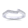 14K White Gold Diamond Matching Wedding Band - 0.18 ct