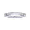 14K White Gold Diamond Matching Wedding Band - 0.16 ct
