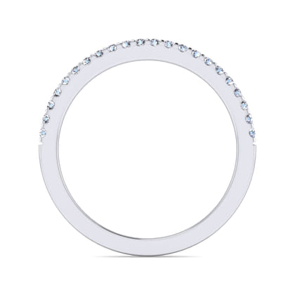 14K White Gold Diamond Matching Wedding Band