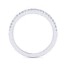 14K White Gold Diamond Matching Wedding Band - 0.16 ct