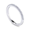 14K White Gold Diamond Matching Wedding Band - 0.16 ct
