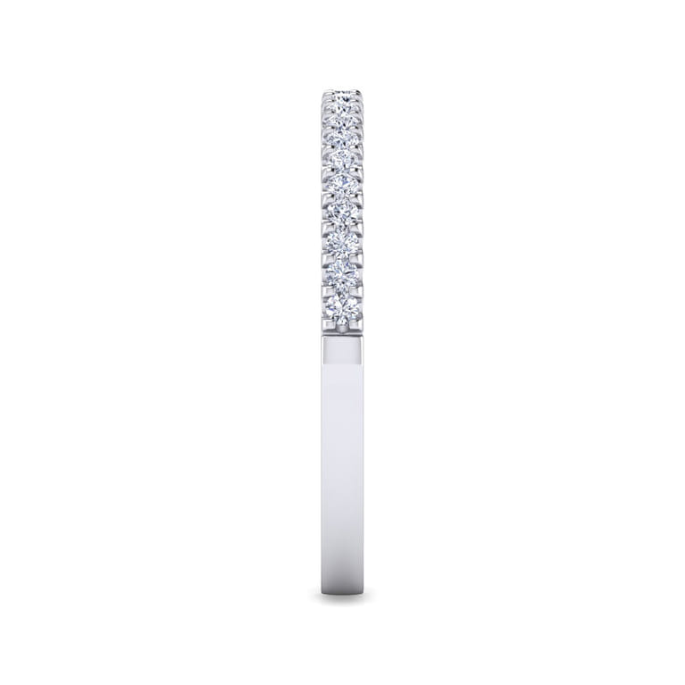 14K White Gold Diamond Matching Wedding Band - 0.16 ct - Shot 4
