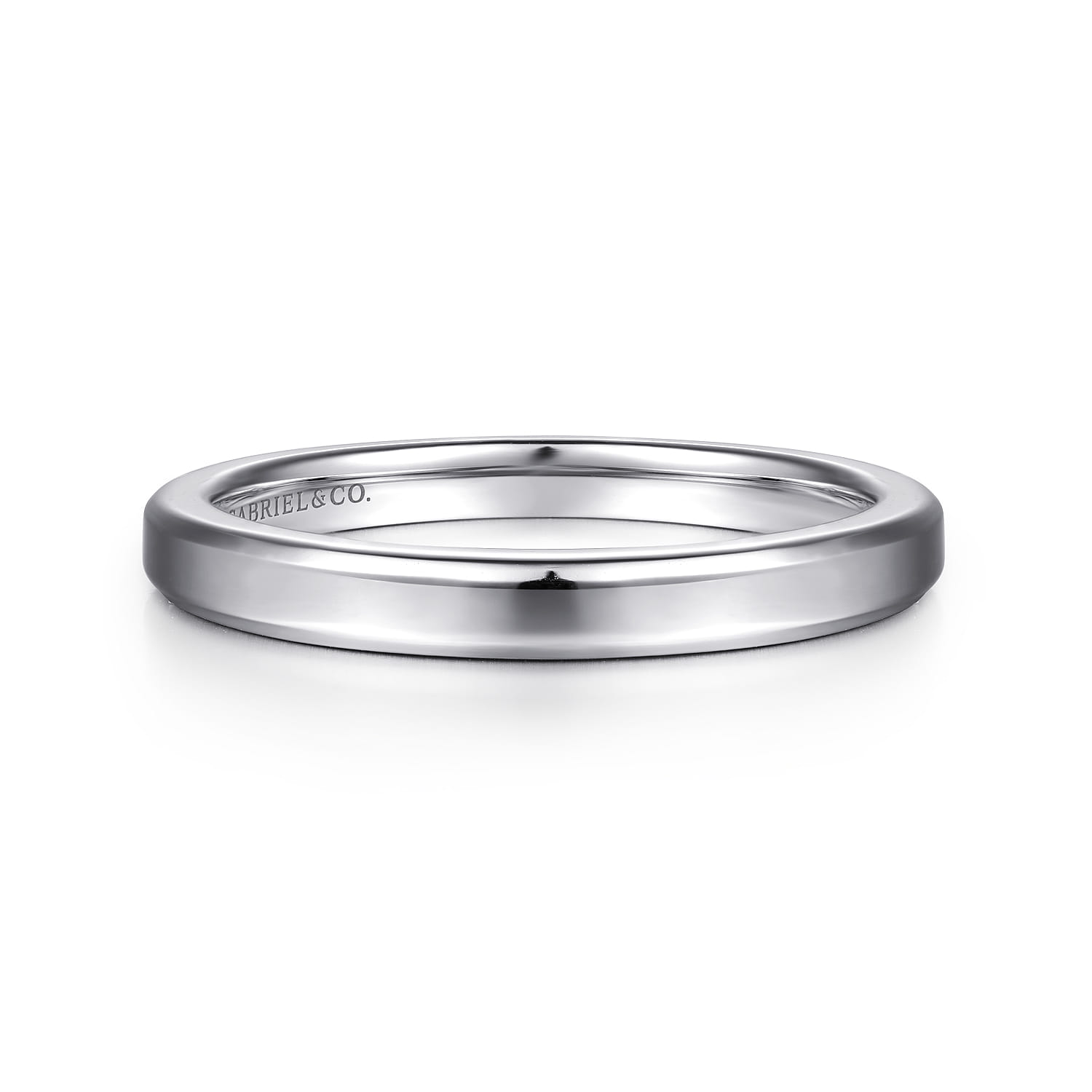 14K White Gold Diamond Matching Wedding Band - Shot 1