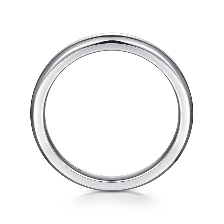 14K White Gold Diamond Matching Wedding Band - Shot 2