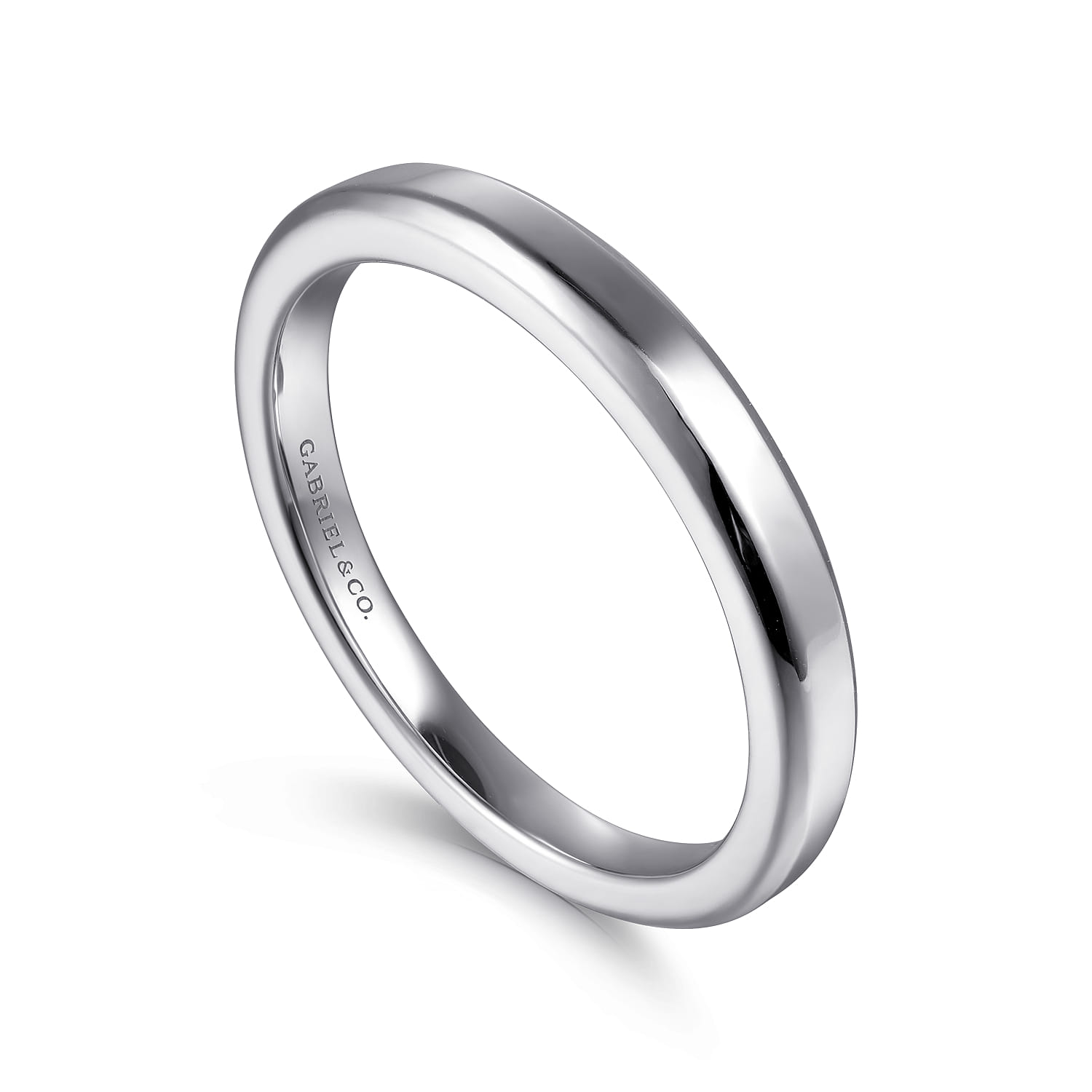 14K White Gold Diamond Matching Wedding Band - Shot 3