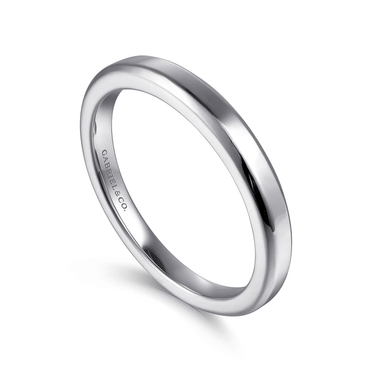 14K White Gold Diamond Matching Wedding Band - Shot 3