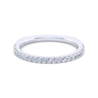 14K White Gold Diamond Matching Wedding Band