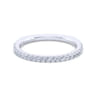 14K White Gold Diamond Matching Wedding Band - 0.27 ct