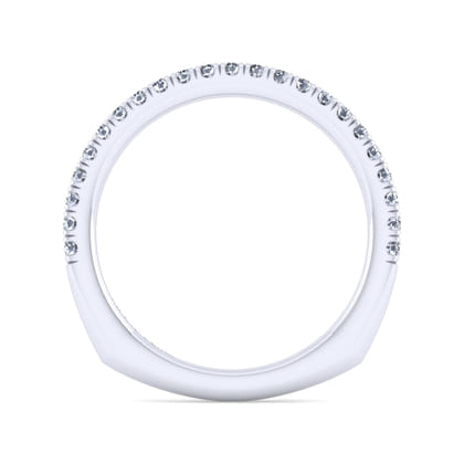 14K White Gold Diamond Matching Wedding Band