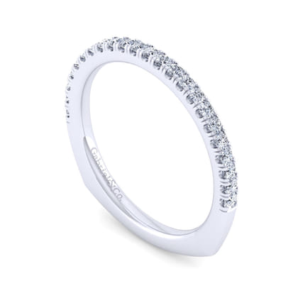 14K White Gold Diamond Matching Wedding Band