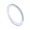 14K White Gold Diamond Matching Wedding Band - 0.27 ct