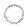 14K White Gold Diamond Matching Wedding Band - 0.3 ct